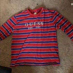guess long sleeve size Large